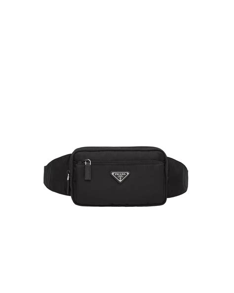 prada re-nylon and saffiano leather belt bag|prada belt bag.